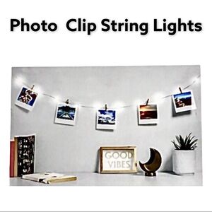 NWT West & Arrow RoseGold Photo Clip String Lights